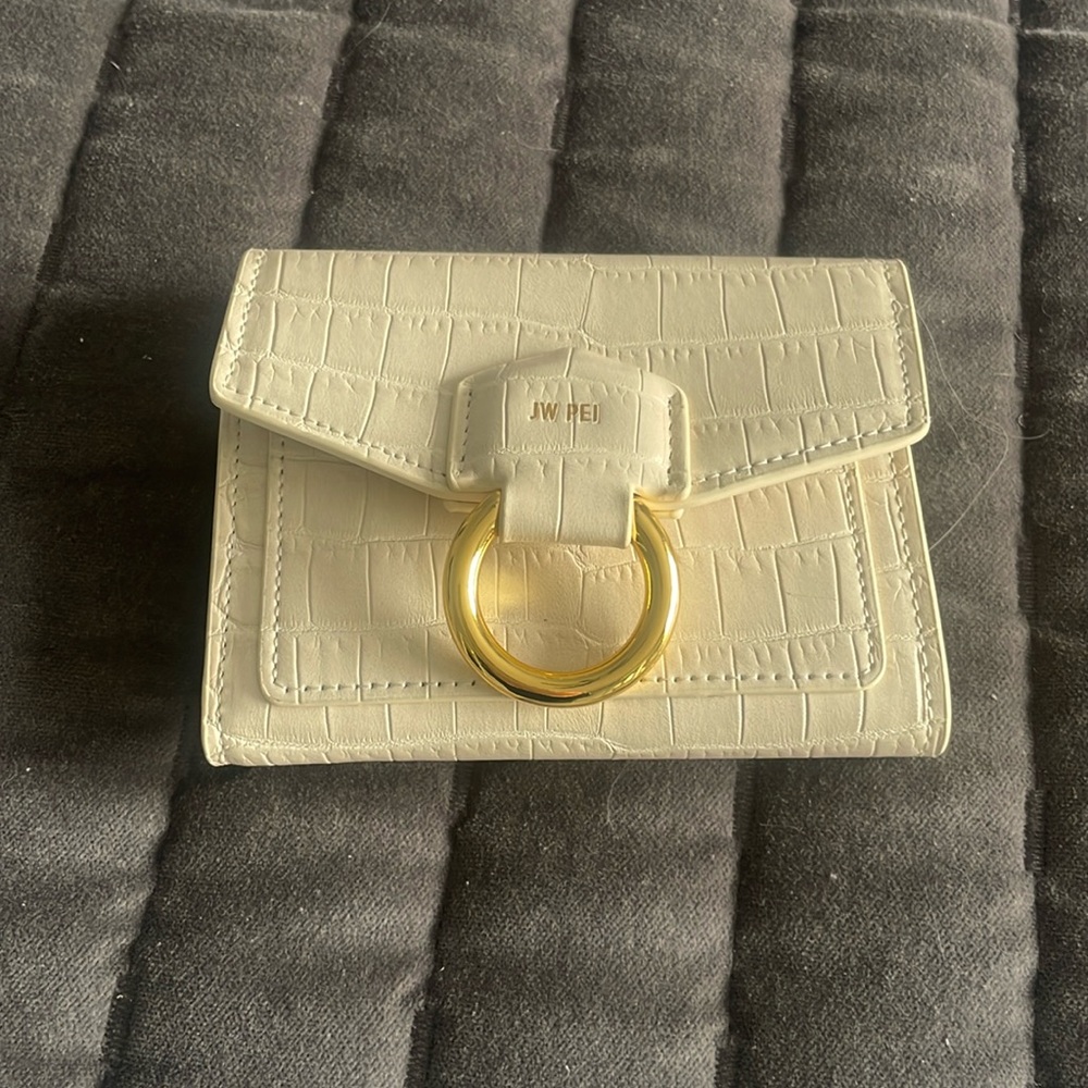 White JW PEI small wallet